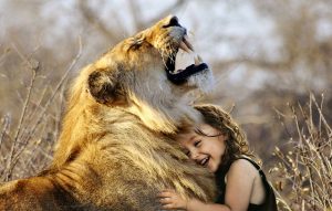 Girl and lion trust